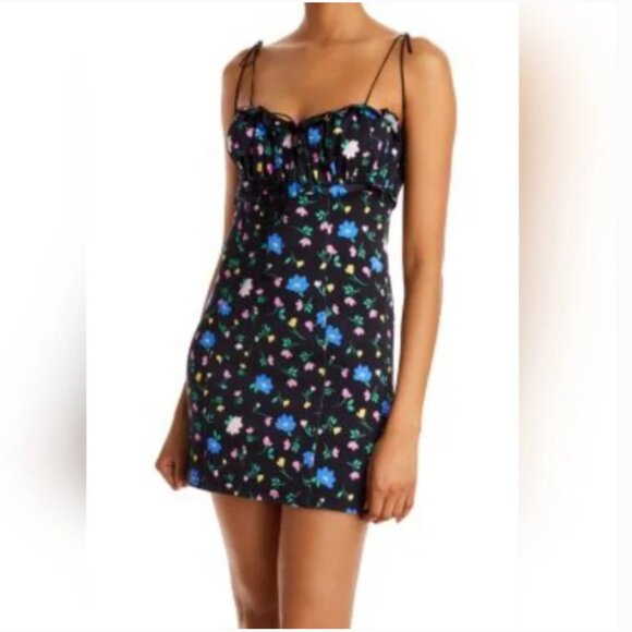 For Love and Lemons Mini Stretchy Fabric Linen blend Dress size M - Picture 1 of 8